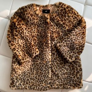 H&M Leopard Fur Coat